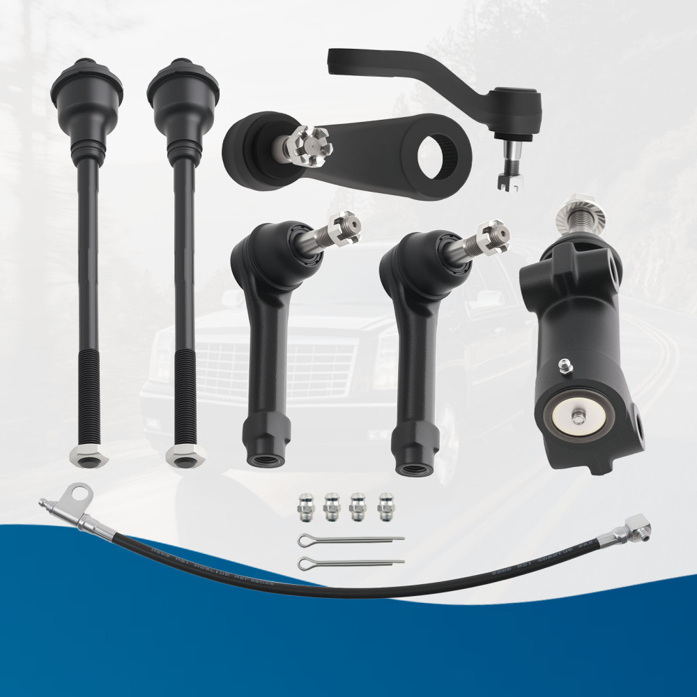Front Inner Outer Tie Rods Idler Arms Kit compatible for Suburban 1500 compatible for Tahoe Yukon Escalade
