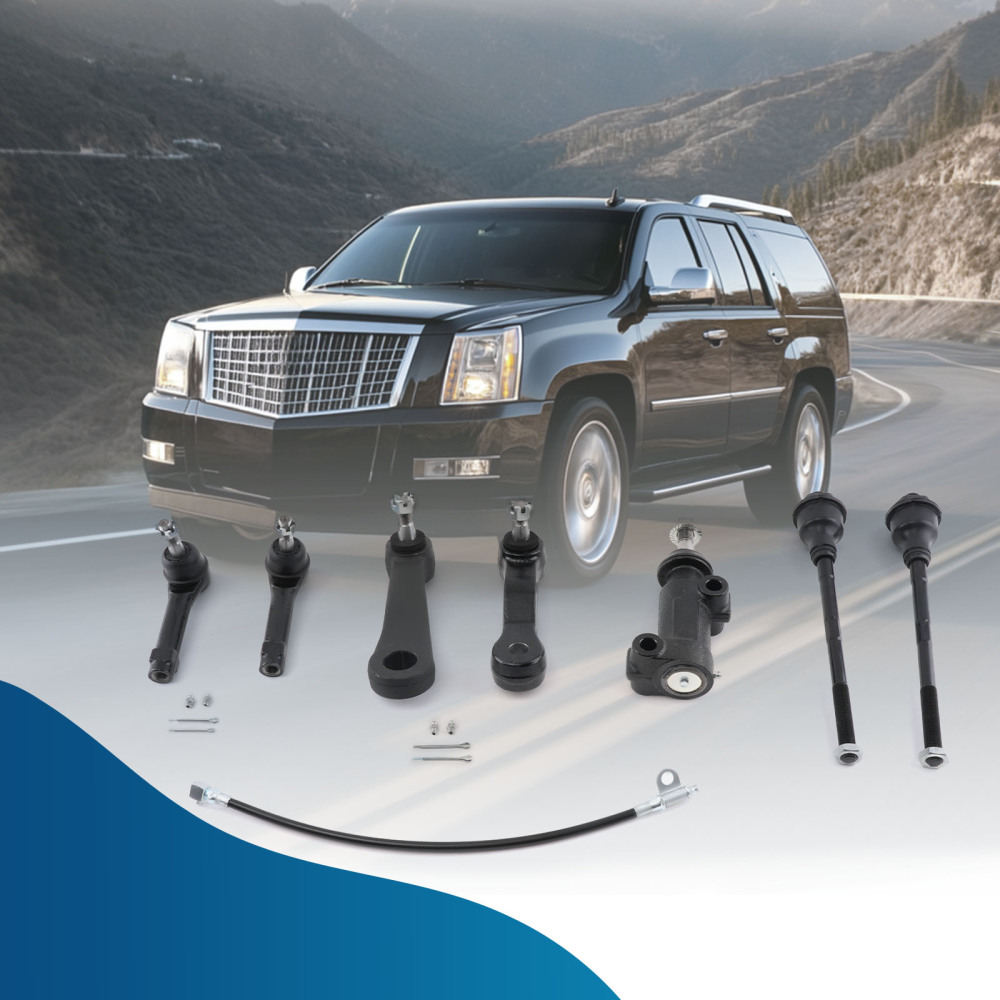 Front Inner Outer Tie Rods Idler Arms Kit compatible for Suburban 1500 compatible for Tahoe Yukon Escalade