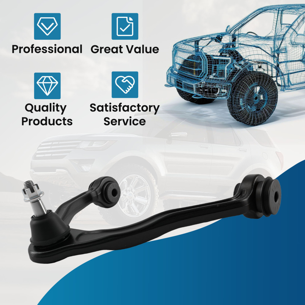 Front Upper Control Arm w/Ball Joint for 1999 2000-2006 compatible for GMC Sierra Compatible for Yukon XL 1500