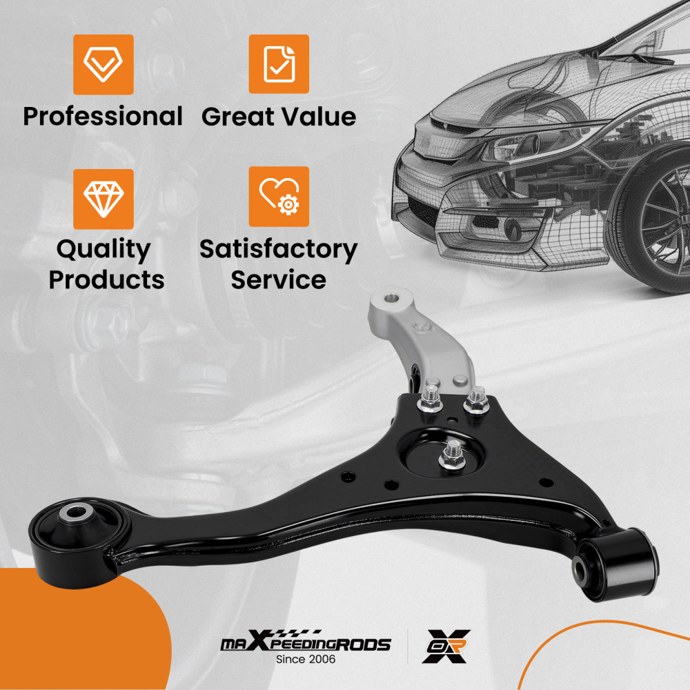 Driver Front Lower Control Arm Assembly compatible for Hyundai Sonata 06-10 K641392