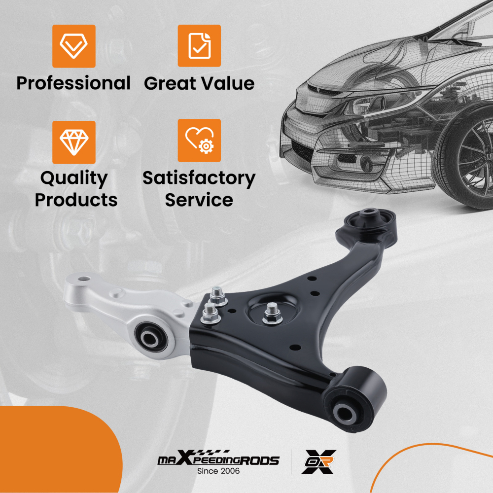 Lower Control Arm Assembly compatible for Hyundai Sonata 2006-2010 545013K060 Right Front