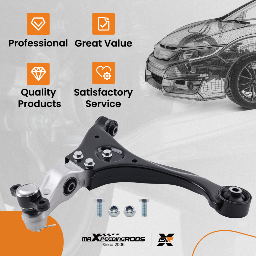 Lower Control ArmBall Joint Front Right Side compatible for Hyundai Sonata 06-10 K641391