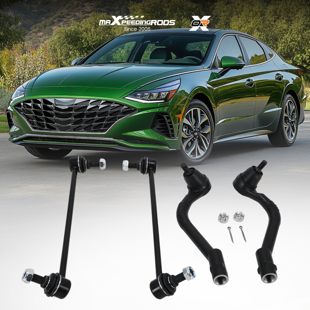 Front Sway Bar Links Outer Tie Rods for 2011 2012 - 2014 compatible for Hyundai Sonata