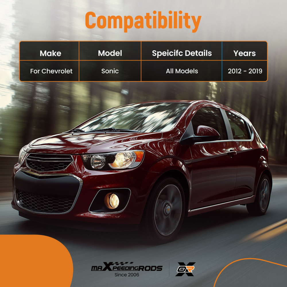 Suspension Front Lower Control Arms Tie Rods compatible for Chevy Sonic 2012 2013-2019