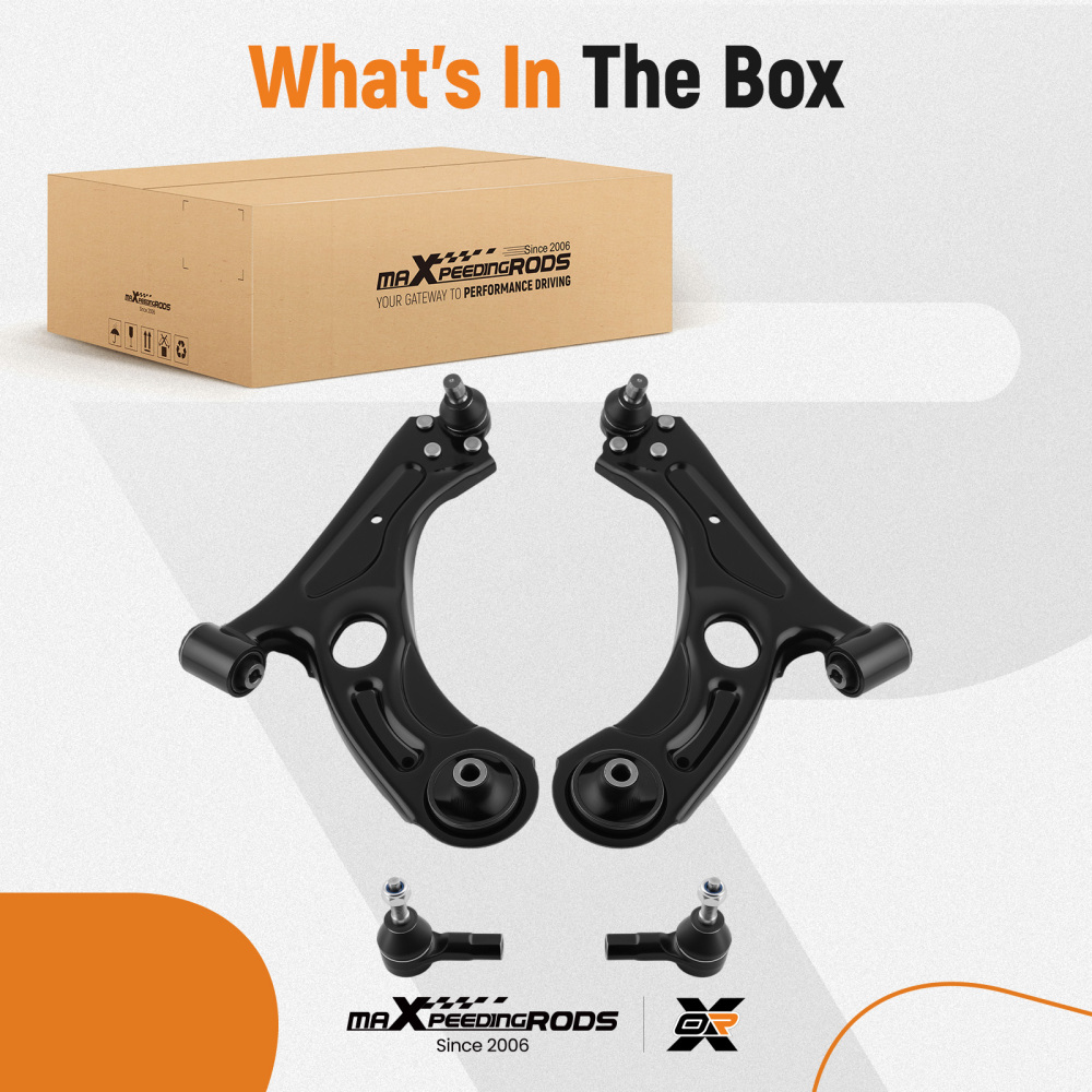 Suspension Front Lower Control Arms Tie Rods compatible for Chevy Sonic 2012 2013-2019