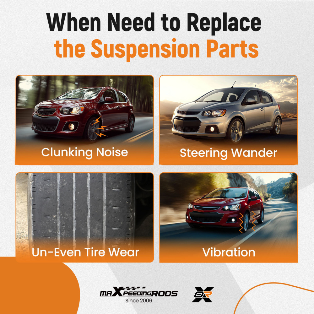 Suspension Front Lower Control Arms Tie Rods compatible for Chevy Sonic 2012 2013-2019