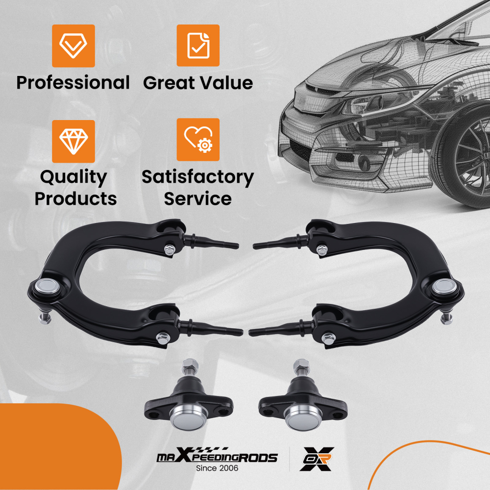 Control Arm Assembly compatible for Hyundai XG300 XG350 2001-2005 K620103 K620104 Kit