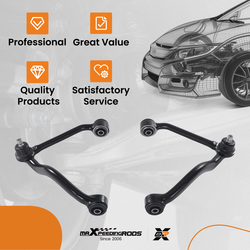 Pair Front Upper Suspension Control Arm Ball Joints compatible for Kia Sorento 2003-2006