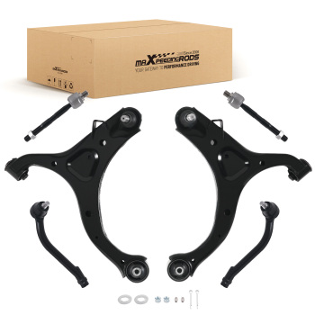 6pc Front Lower Control Arm Tie Rods for2007-2013 compatible for Hyundai Santa Fe compatible for Kia Sorento