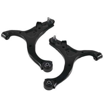 8x Front Lower Suspension Kit Control Arm Tie Rod compatible for Hyundai Santa Fe 07-12