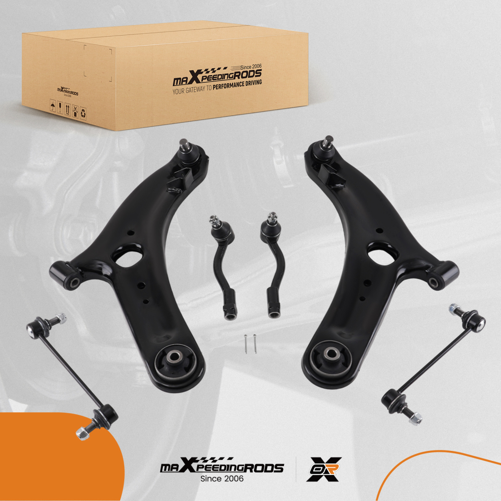 maXpeedingrods 6Pcs Front Lower Control Arm Kit Compatible For Kia Soul 2010-2013