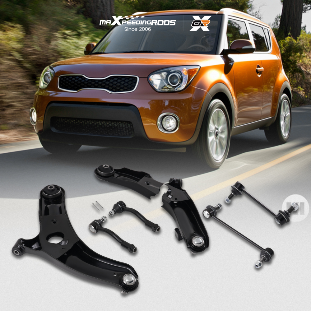 maXpeedingrods 6Pcs Front Lower Control Arm Kit Compatible For Kia Soul 2010-2013