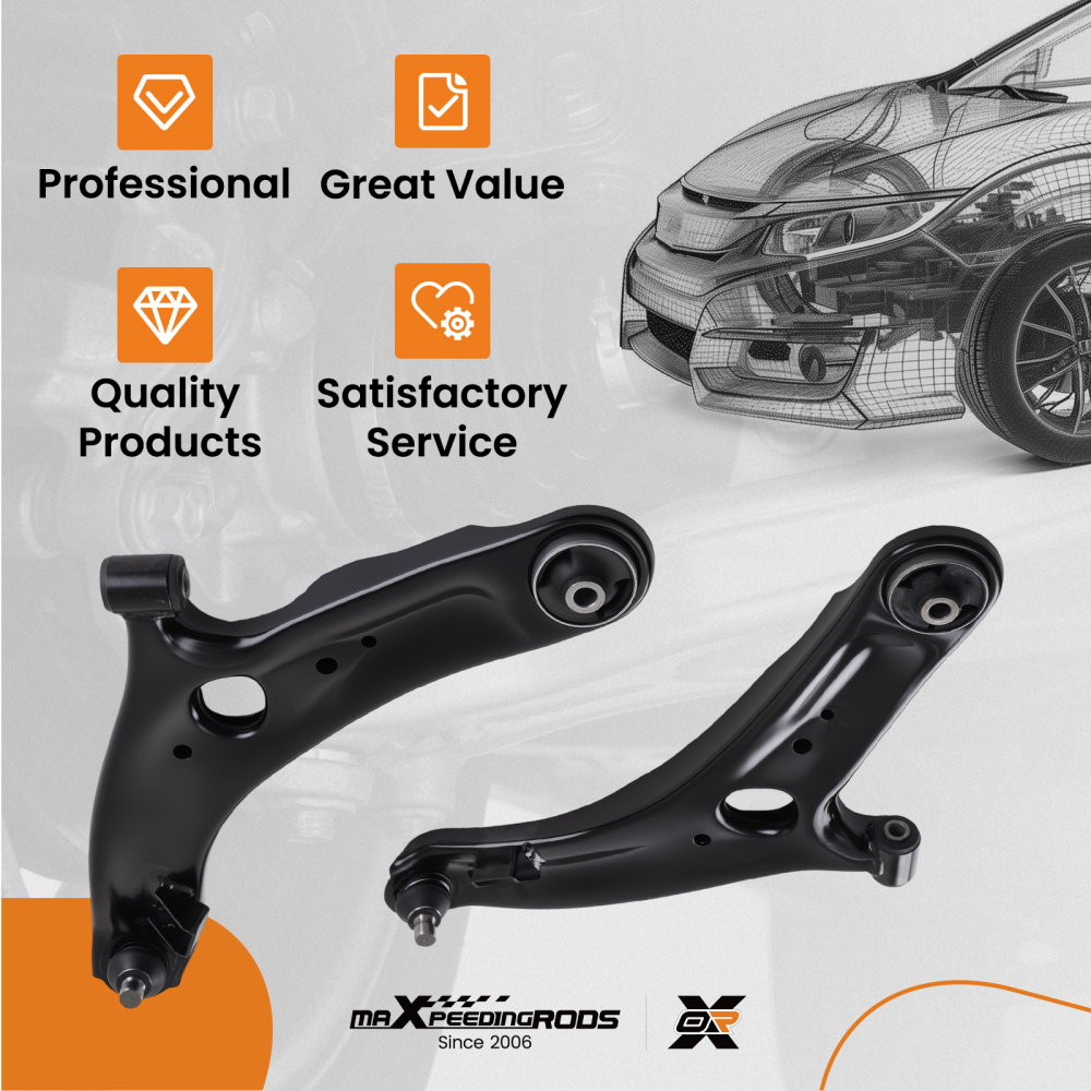 maXpeedingrods Front Lower Control Arm Kit Compatible For Kia Soul 2010-2013