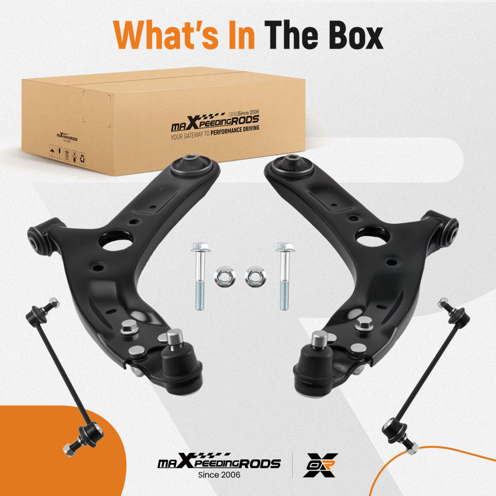 Front Lower Control Arm Assembly Sway Bar Link compatible for Kia Soul 2014-2019 548304L000