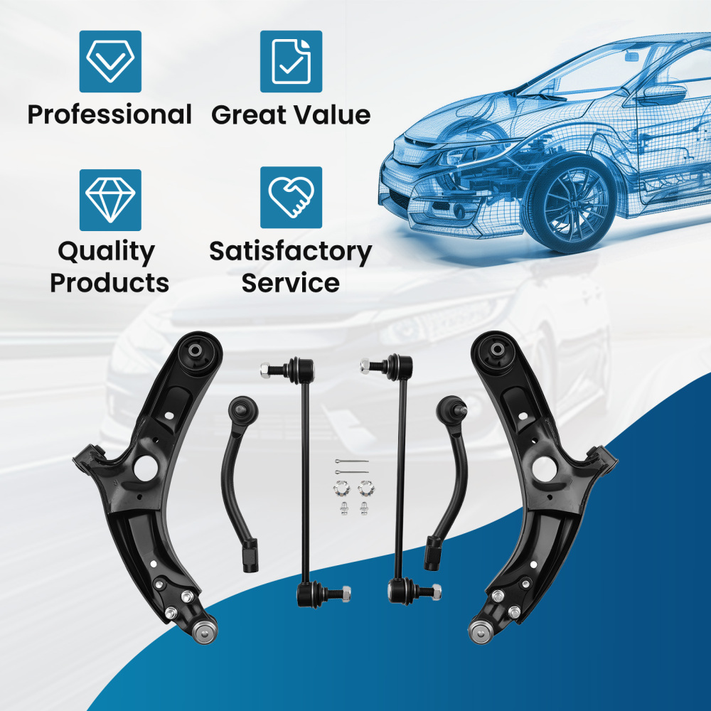 Front Lower Control Arm Ball Joint Set compatible for KIA Soul 2014-2019 K623346 Complete