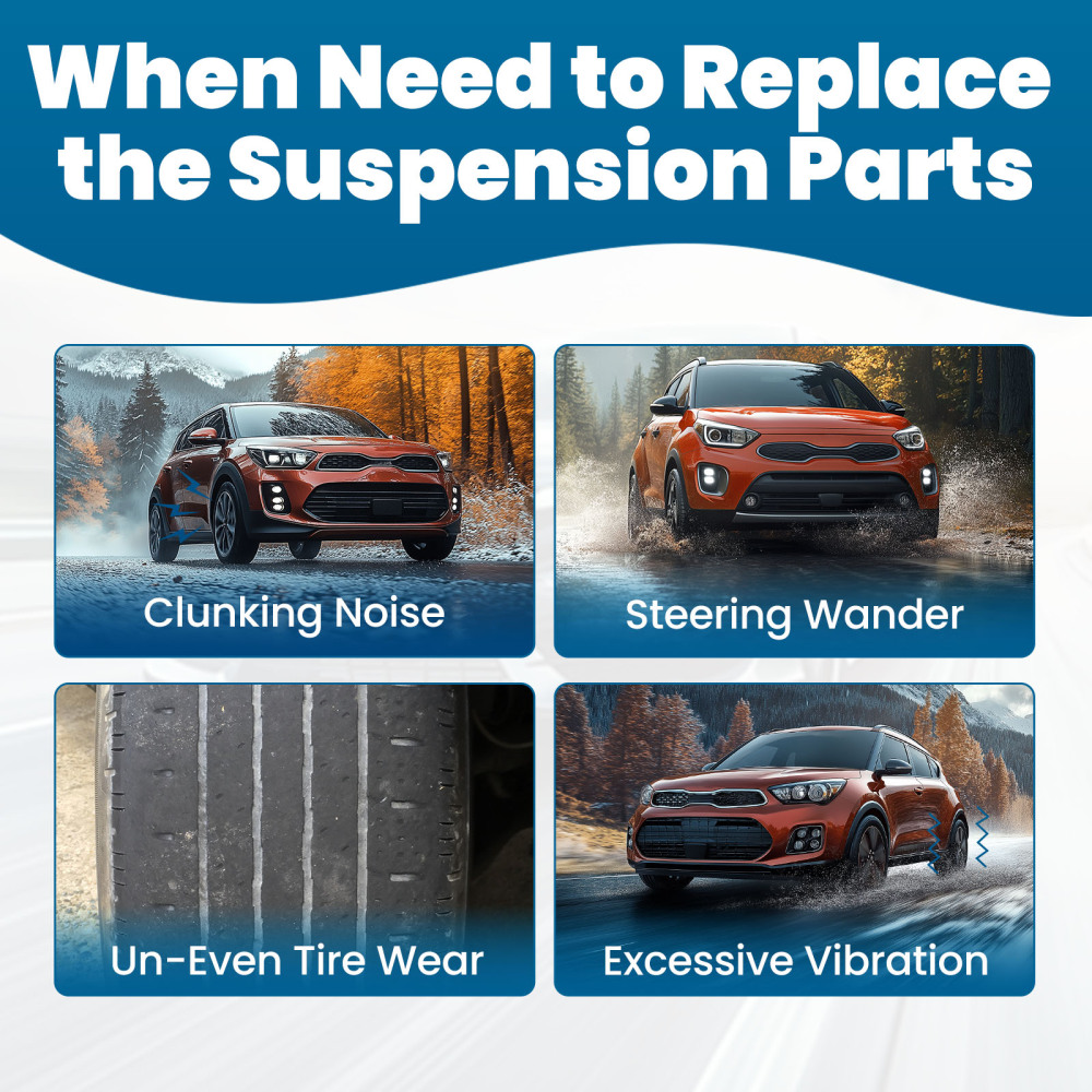 Front Lower Control Arm Ball Joint Set compatible for KIA Soul 2014-2019 K623346 Complete