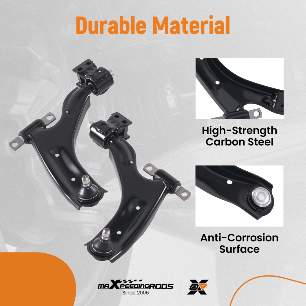 2x Front Lower Control Arms Kit For 2013-2015 2016 compatible for Chevrolet Spark / Spark EV