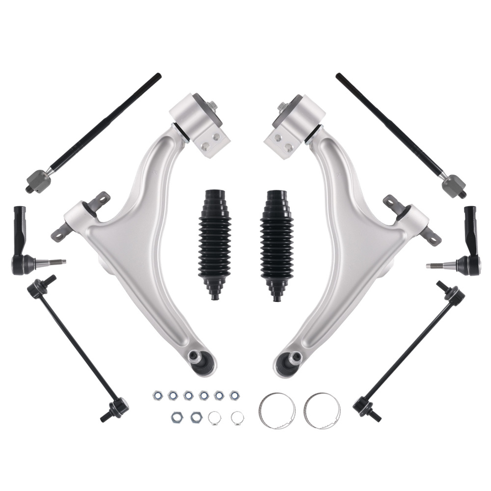 10x Suspension Front Lower Control Arms Sway Bar Links compatible for Cadillac SRX 2010-16