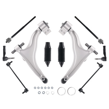 10x Suspension Front Lower Control Arms Sway Bar Links compatible for Cadillac SRX 2010-16