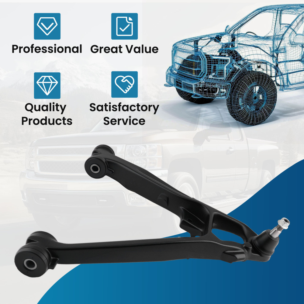 RH Front Right Lower Control Arm w/Ball Joint compatible for Chevy Silverado 1500 K620889