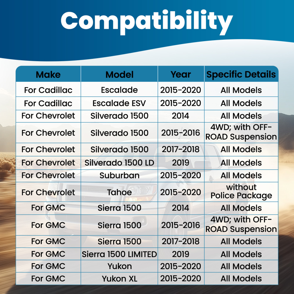 1pc Front Right Side Lower Control Arm Kit for 2019 compatible for Chevrolet Silverado 1500 LD