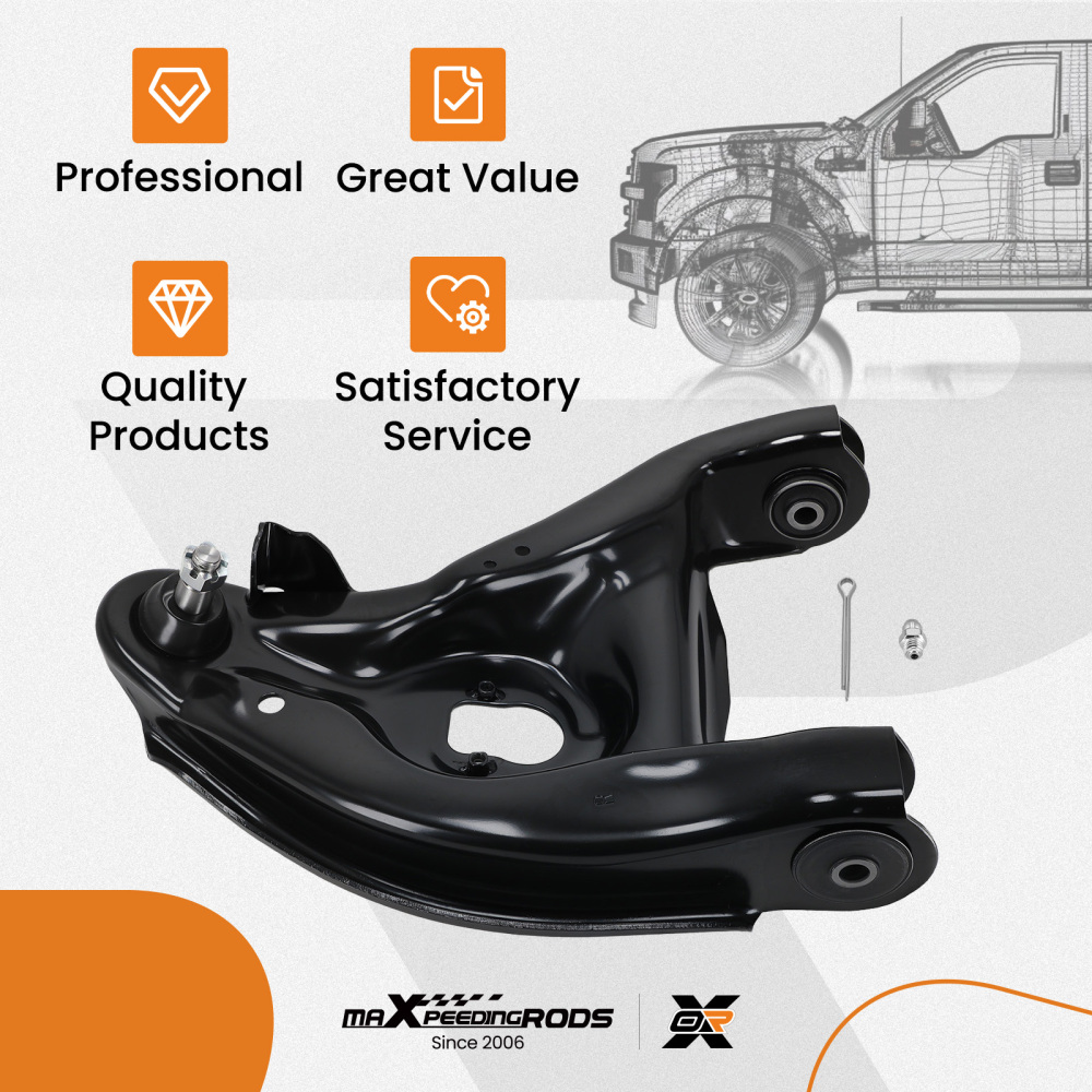 Front Lower Right Control Arm For 1988-2000 compatible for Chevy Gmc C2500 C3500 C1500 compatible for Suburban
