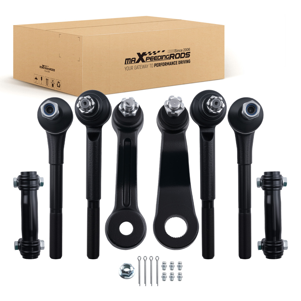 Front Inner Outer Tie Rods Idler Pitman Arm for 1993 1994-1999 compatible for Chevrolet GMC C1500