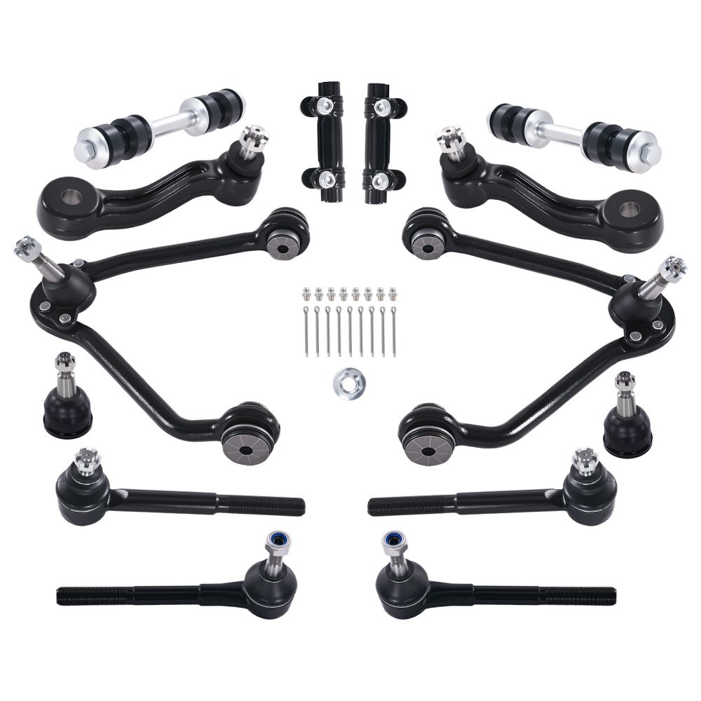 Front Upper Control Arms Ball Joint Idler Pitman Arms compatible for Chevy C1500 compatible for Suburban