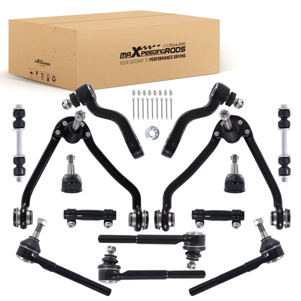 Front Upper Control Arms Ball Joint Idler Pitman Arms compatible for Chevy C1500 compatible for Suburban