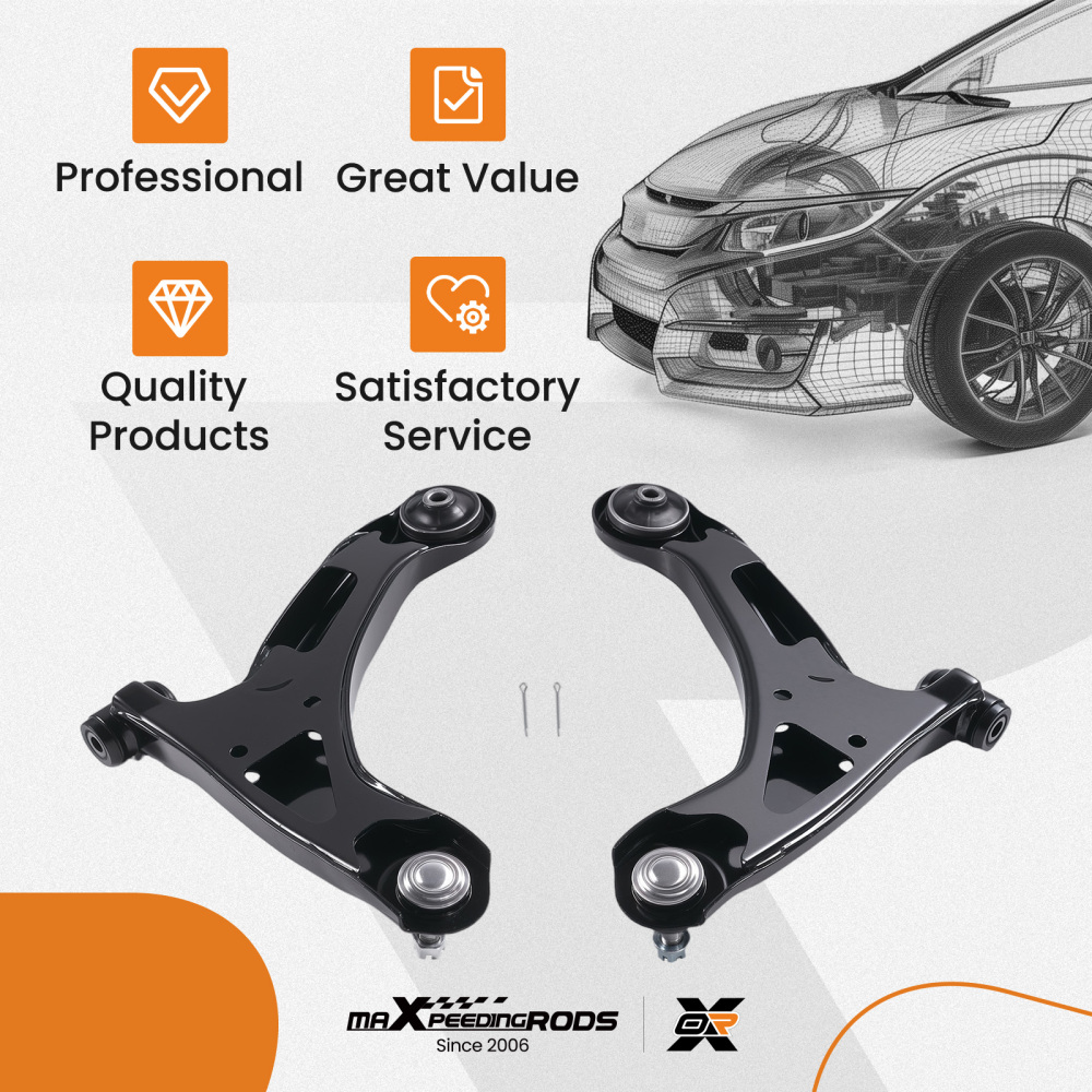 Front Lower Control Arm Ball Joints Assembly for 2006 - 2013 compatible for Suzuki Grand Vitara