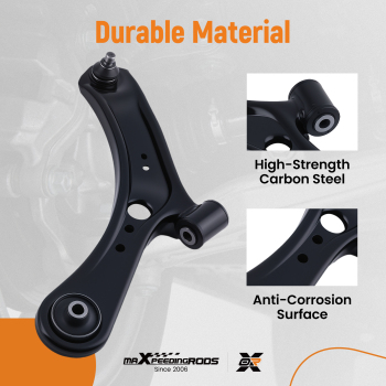 4x Front Lower Control Arms Sway Bar End Links Kit for 2007 - 2013 compatible for Suzuki SX4