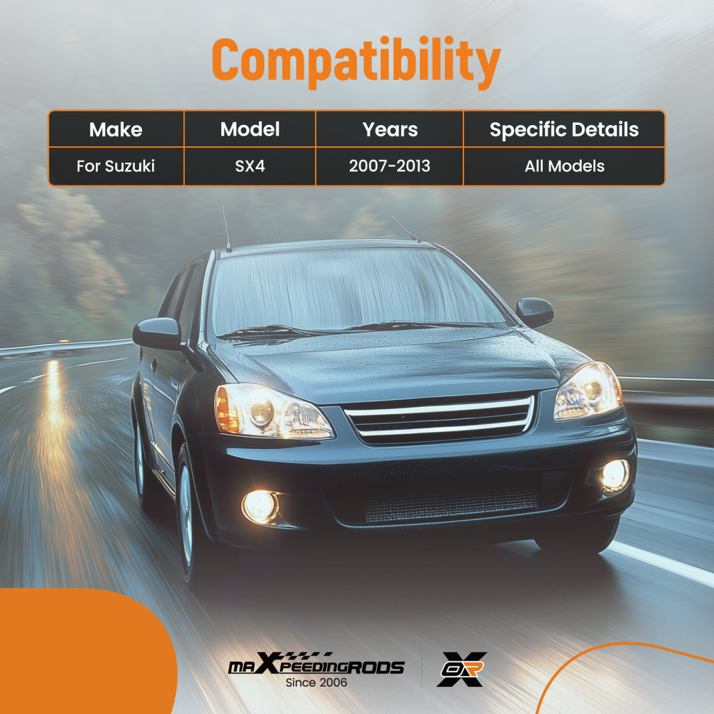 4x Front Lower Control Arms Sway Bar End Links Kit for 2007 - 2013 compatible for Suzuki SX4