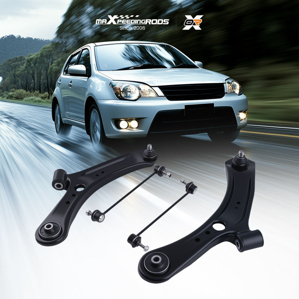 4x Front Lower Control Arms Sway Bar End Links Kit for 2007 - 2013 compatible for Suzuki SX4