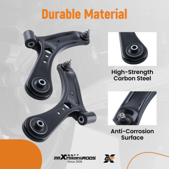 Front LeftRight Lower Control Arms w/Ball Joints for 2007 - 2013 compatible for Suzuki SX4