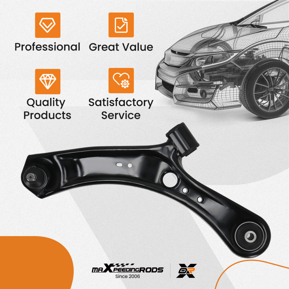 Front Left Lower Control Arm w/Ball Joint Assembly for 2007 2008-2013 compatible for Suzuki SX4