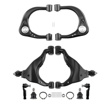 8x Front Lower Upper Control Arm Ball Joint compatible for Toyota Tacoma PreRunner 2005-15