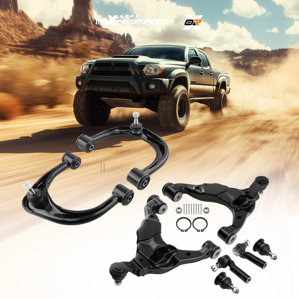 8x Front Lower Upper Control Arm Ball Joint compatible for Toyota Tacoma PreRunner 2005-15