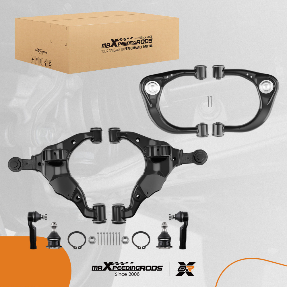 8x Front Lower Upper Control Arm Ball Joint compatible for Toyota Tacoma PreRunner 2005-15