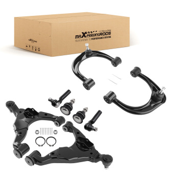 8x Front Lower Upper Control Arm Ball Joint compatible for Toyota Tacoma PreRunner 2005-15