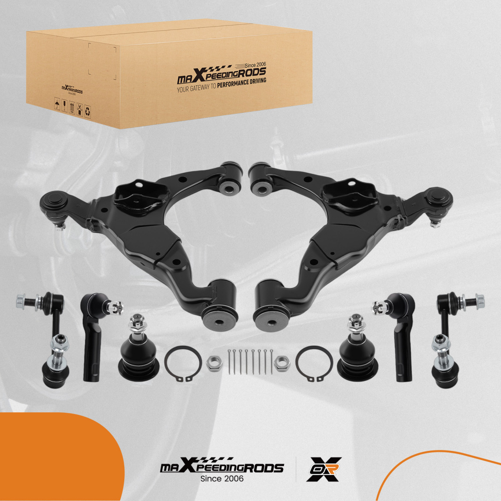 Front Lower Control Arms Sway Bar End Linsk Tie Rods compatible for Toyota Tacoma 2005-2015