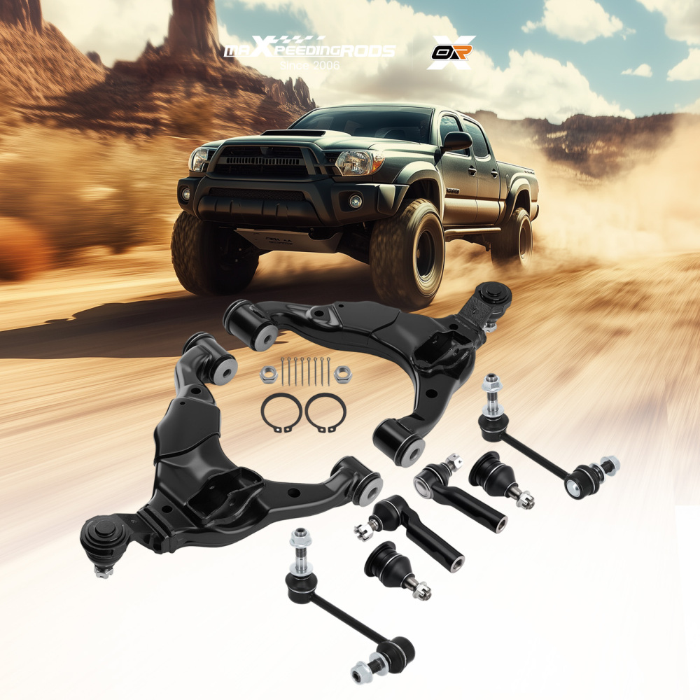 Front Lower Control Arms Sway Bar End Linsk Tie Rods compatible for Toyota Tacoma 2005-2015