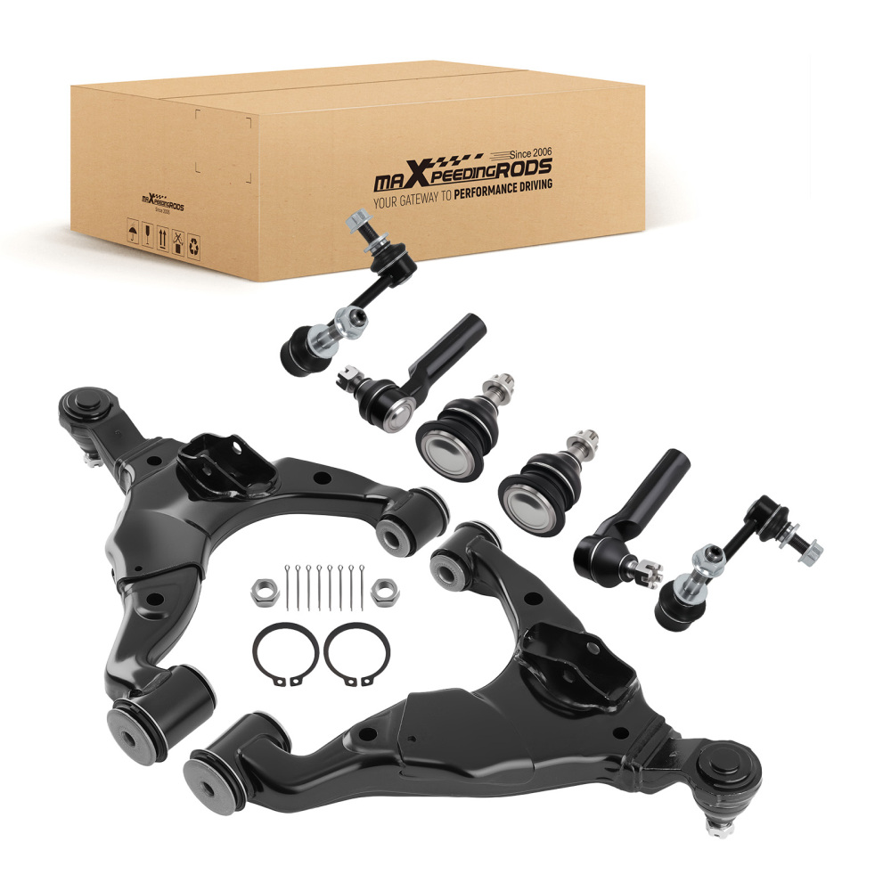 Front Lower Control Arms Sway Bar End Linsk Tie Rods compatible for Toyota Tacoma 2005-2015