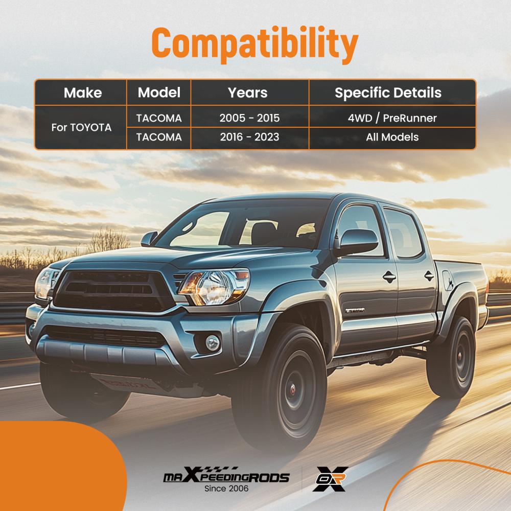 4x Front Upper Control ArmsLower Ball Joints compatible for Toyota Tacoma 2005-2023 2015