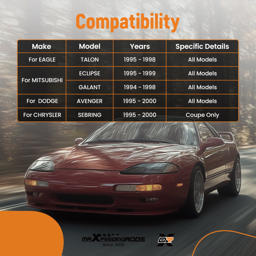 2x Front Lower Control Arms for 1995-1999 compatible for Mitsubishi Eclipse compatible for Eagle Talon Avenger