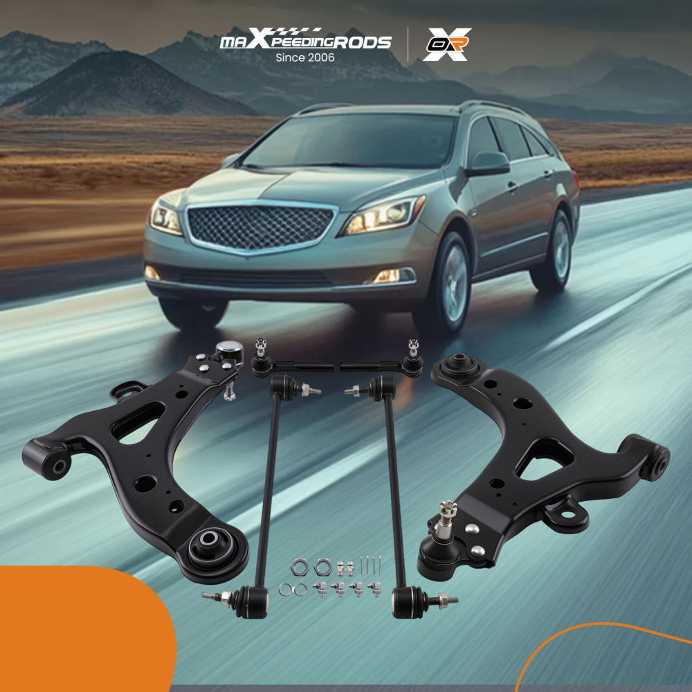 Front Lower Control Arms Sway Bar Links for 2005-2007 compatible for Buick Terraza Relay compatible for FWD