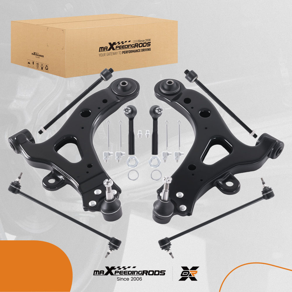 Compatible for FWD Front Control Arms Ball Joint Sway Bar Tie Rods For 2005-2009 compatible for Chevy Uplander
