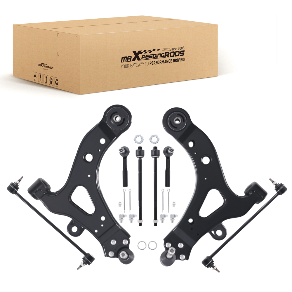 Compatible for FWD Front Control Arms Ball Joint Sway Bar Tie Rods For 2005-2009 compatible for Chevy Uplander