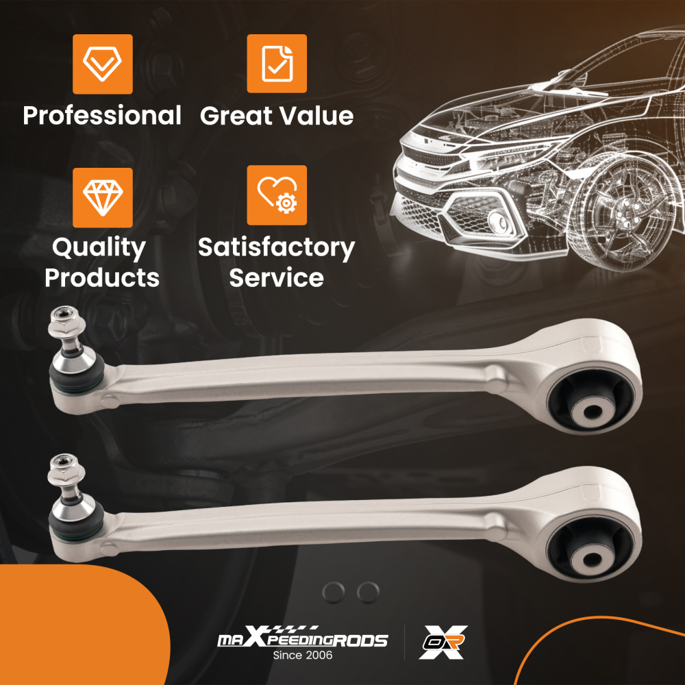 Front Lower Forward Control Arms w/ Ball Joints for 2012 - 2024 compatible for Tesla Model S X