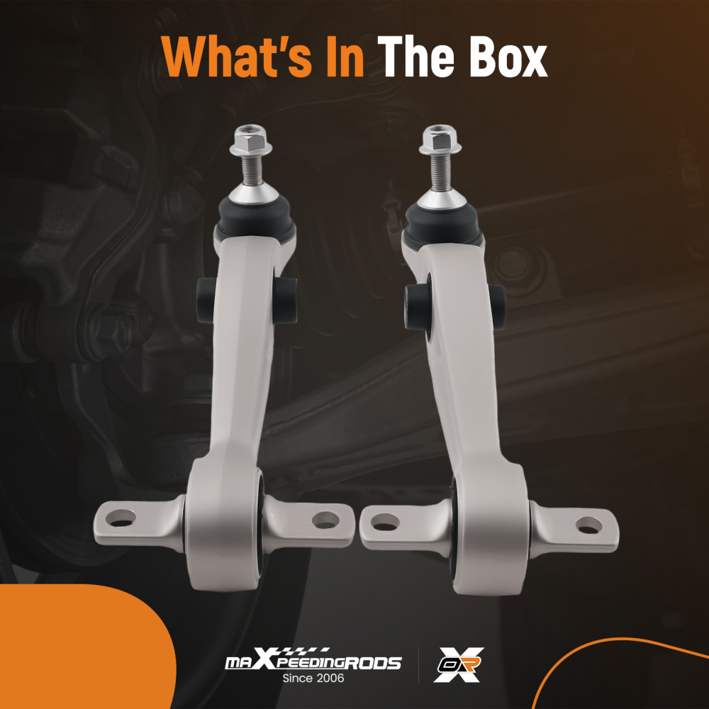 PAIR FRONT LOWER LEFT + RIGHT SUSPENSION WISHBONE CONTROL ARMS compatible for TESLA MODEL 3