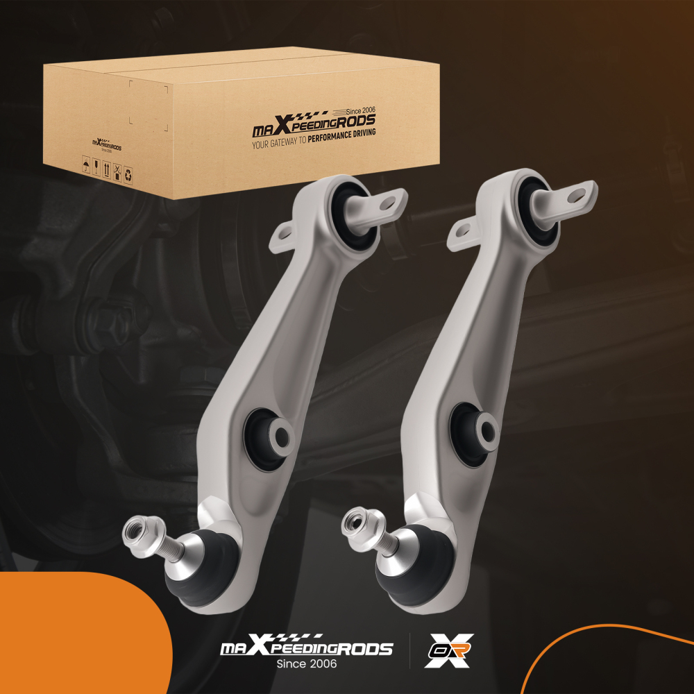 PAIR FRONT LOWER LEFT + RIGHT SUSPENSION WISHBONE CONTROL ARMS compatible for TESLA MODEL 3